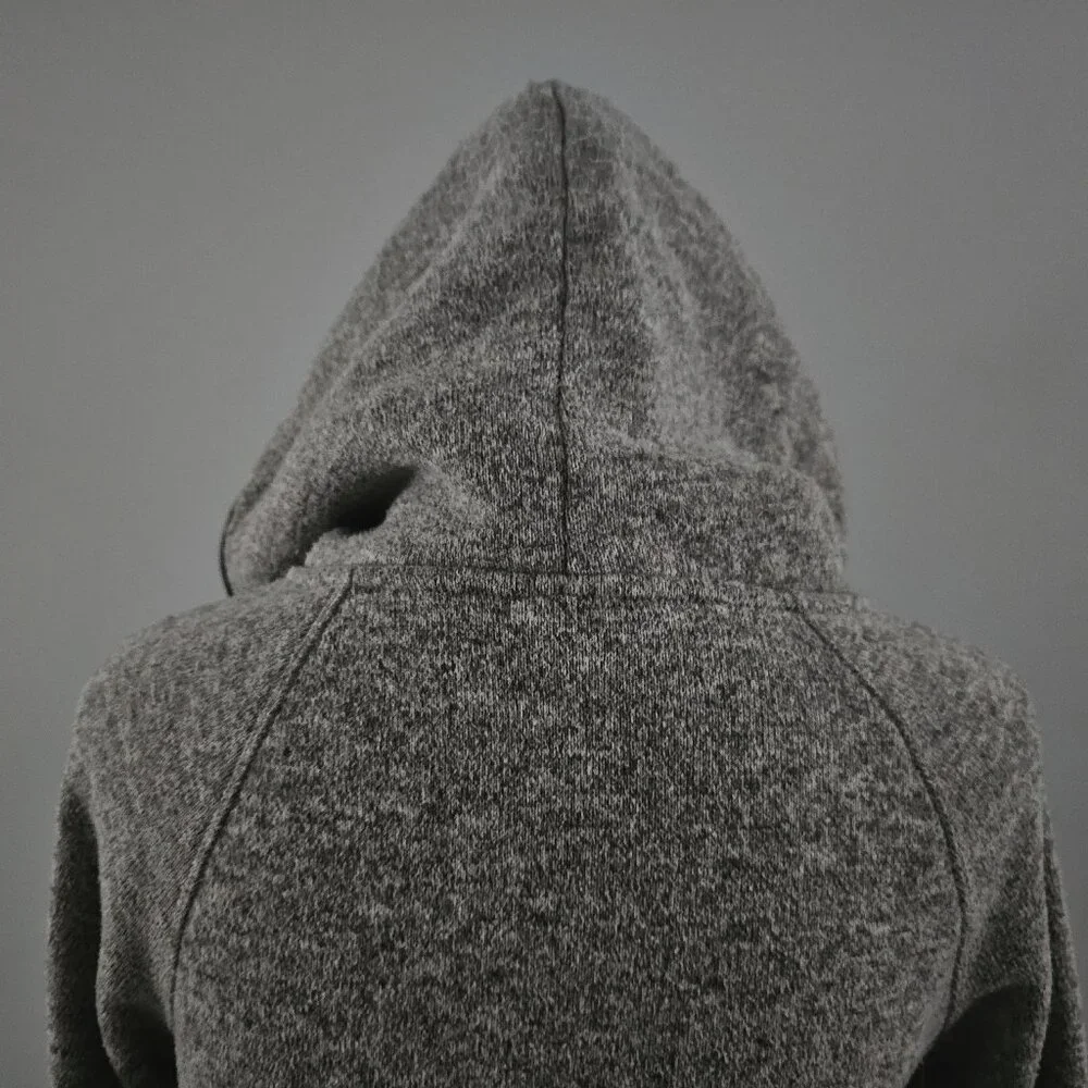 AMERICAN EAGLE OUTFITTERS zip-up HOODED JACKET grey POLYESTER - Picture 7 of 9